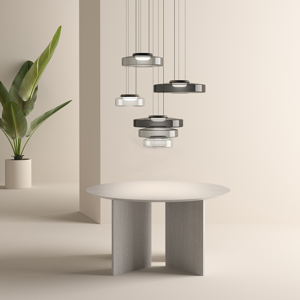 Lumen Carla Bauhaus Glass Pendant Light
