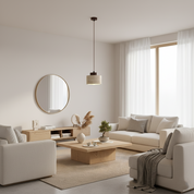 Lumen Travertine Sora Pendant Lamp