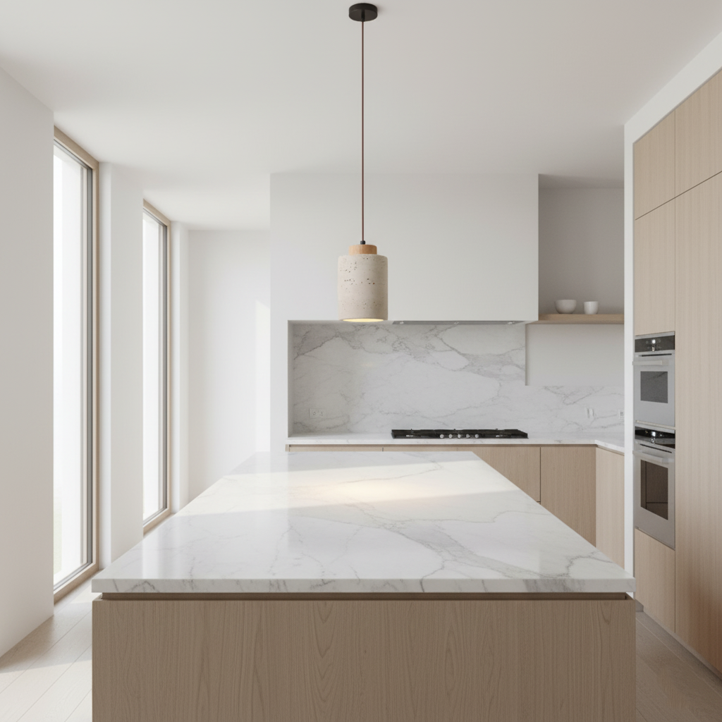 Lumen Travertine Sora Pendant Lamp