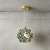 Lumen Glass Petal Louve Pendant Light