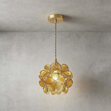 Lumen Glass Petal Louve Pendant Light