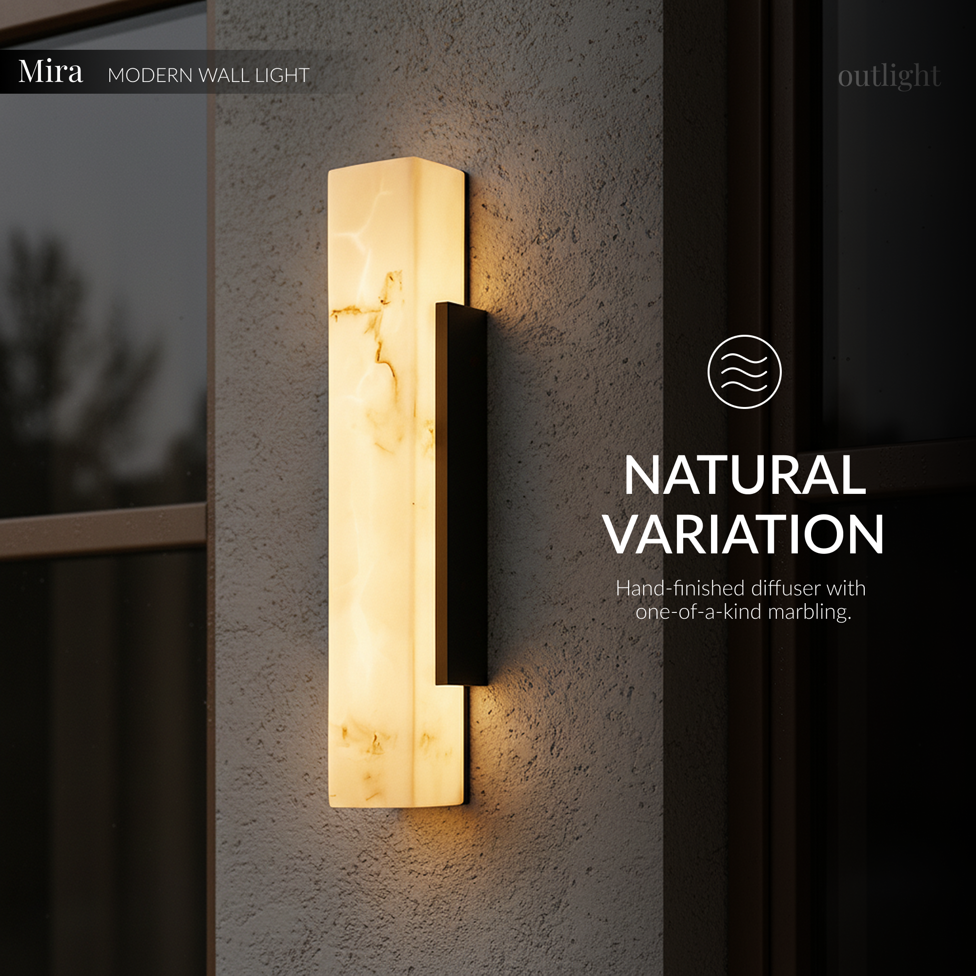 Lumen Marble Core Wall Sconce