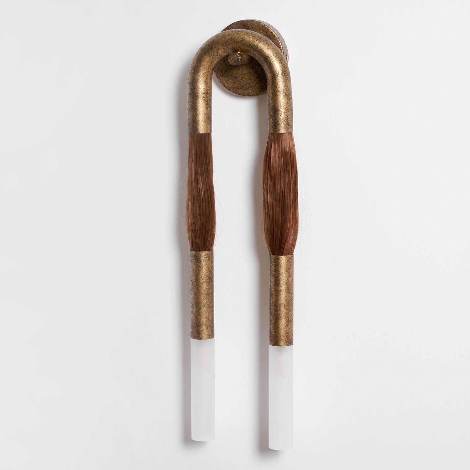 Lumen Horsehair Artistic Wall Sconce
