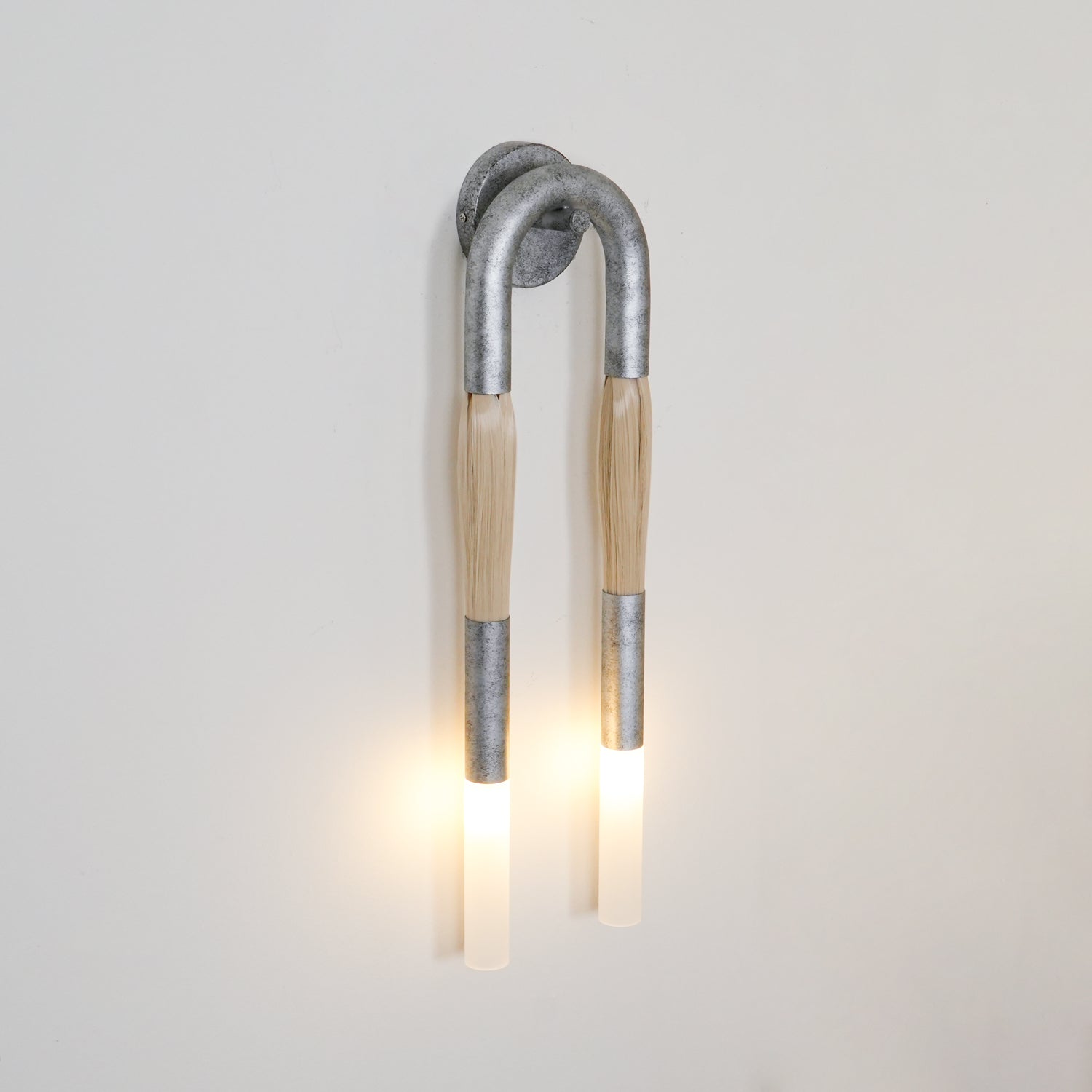 Lumen Horsehair Artistic Wall Sconce