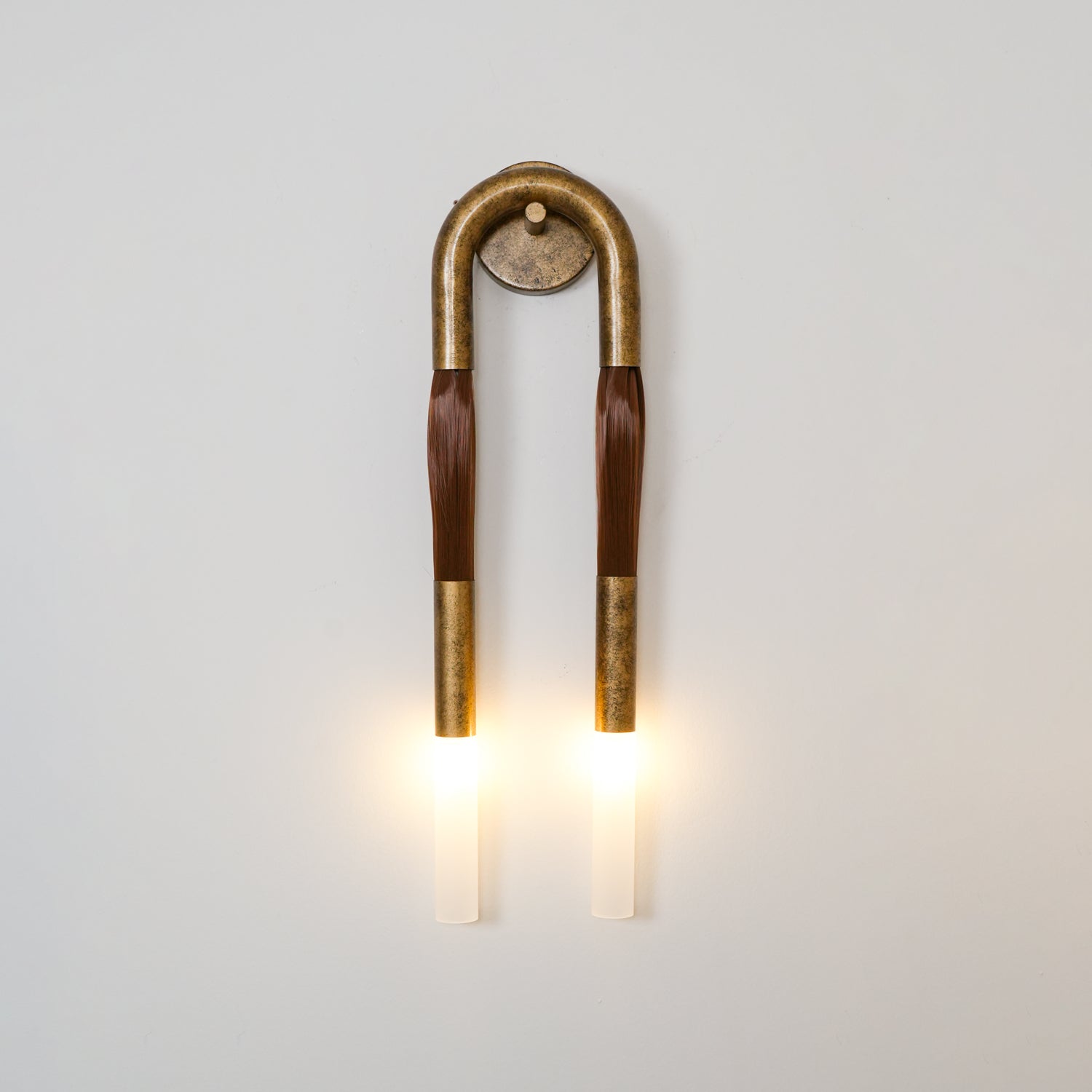 Lumen Horsehair Artistic Wall Sconce