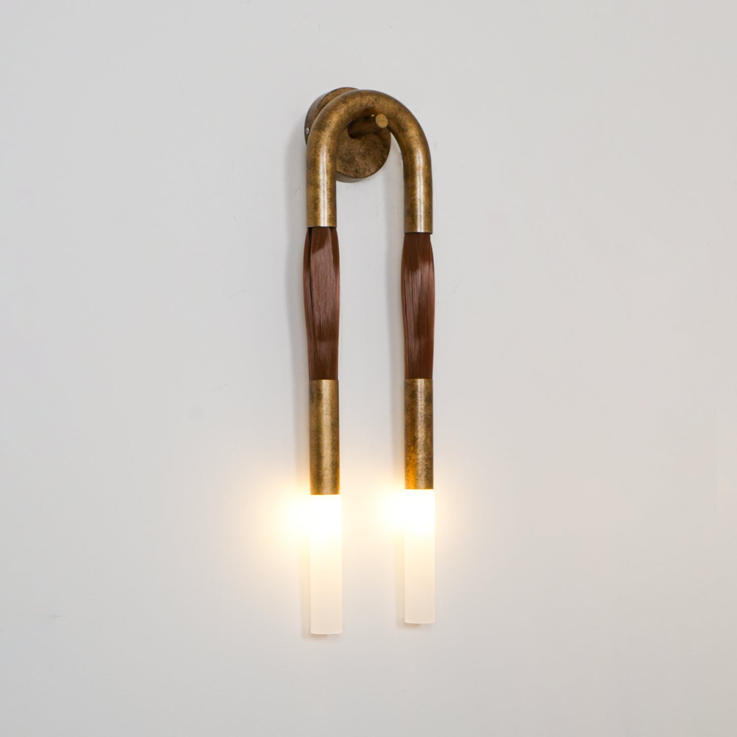 Lumen Horsehair Artistic Wall Sconce