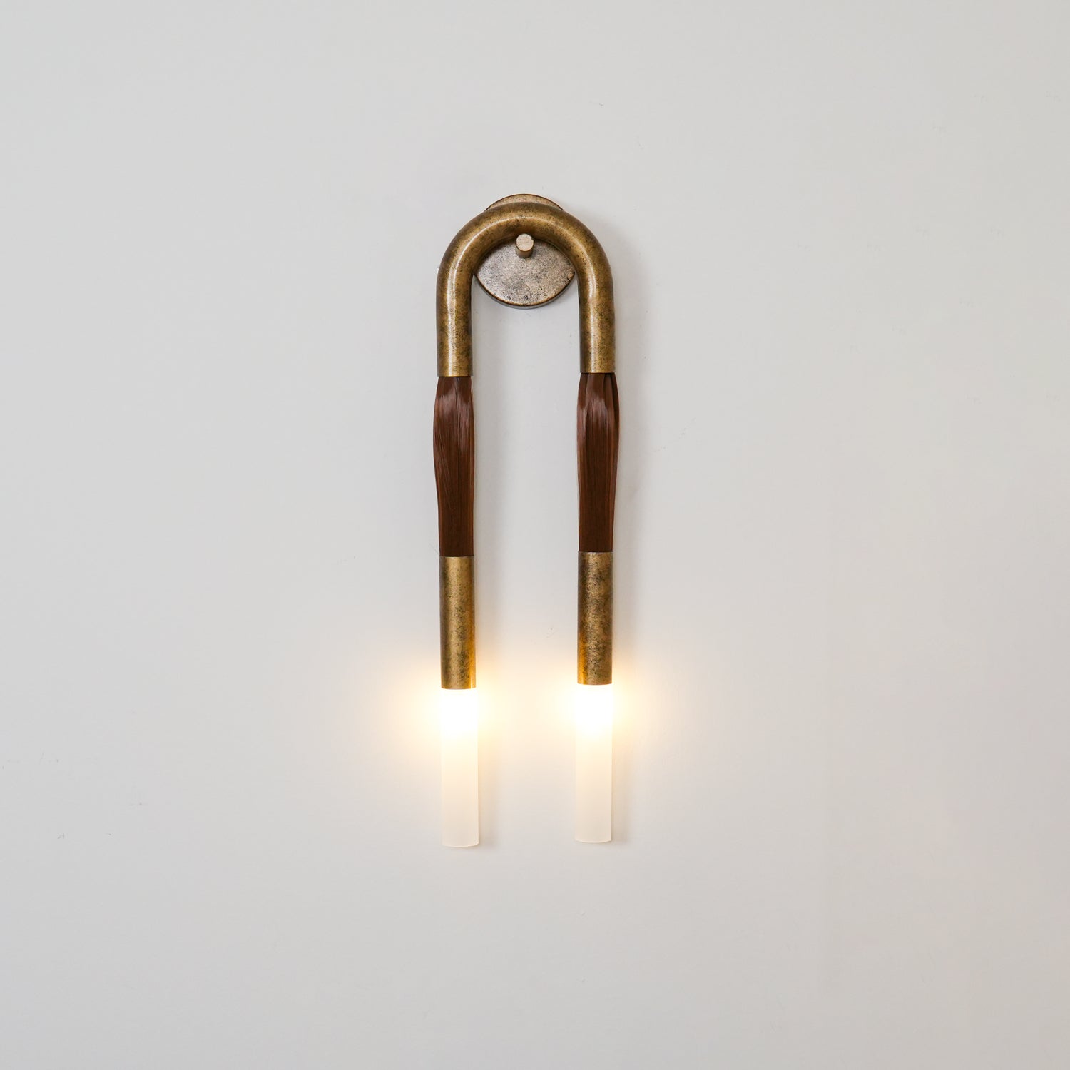 Lumen Horsehair Artistic Wall Sconce