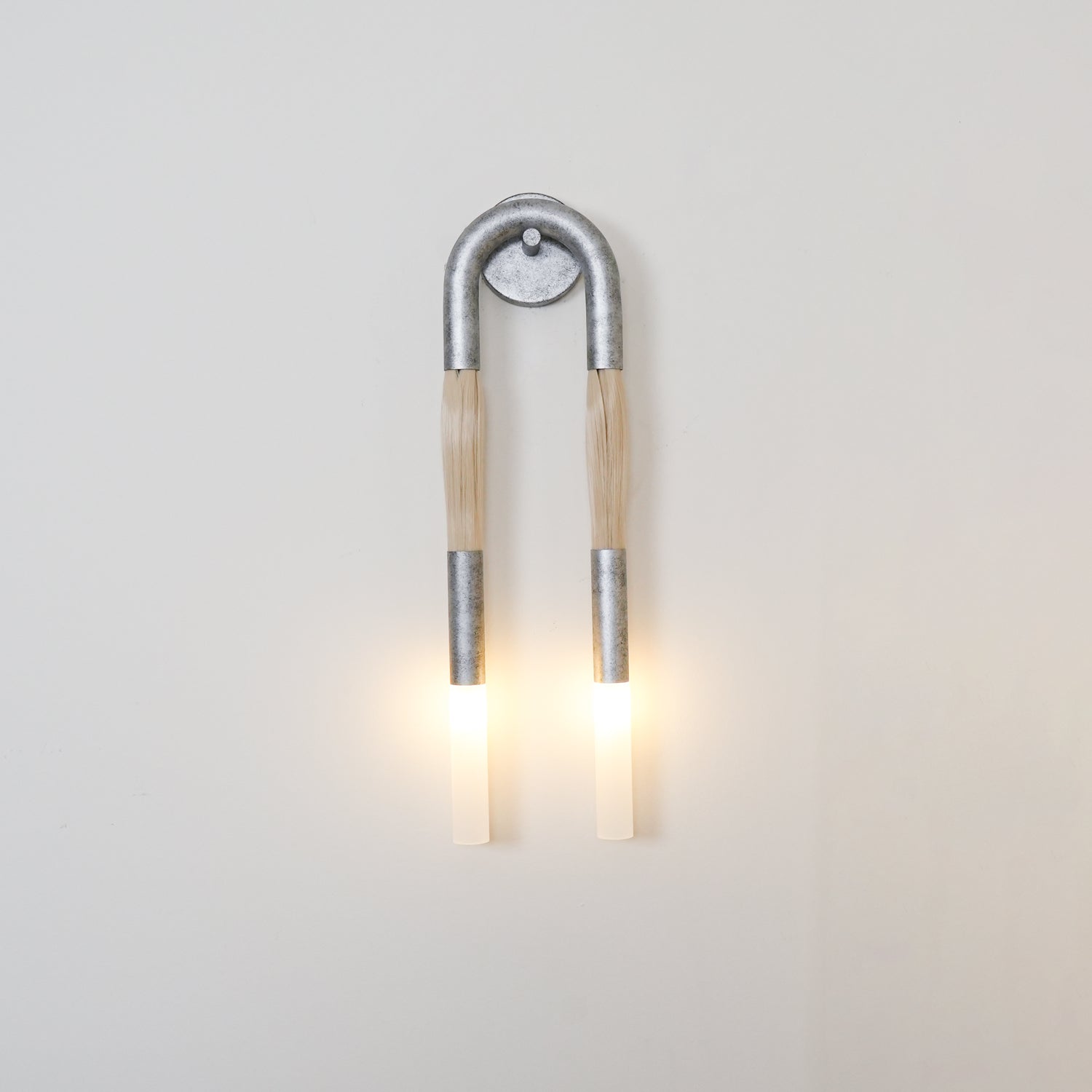 Lumen Horsehair Artistic Wall Sconce