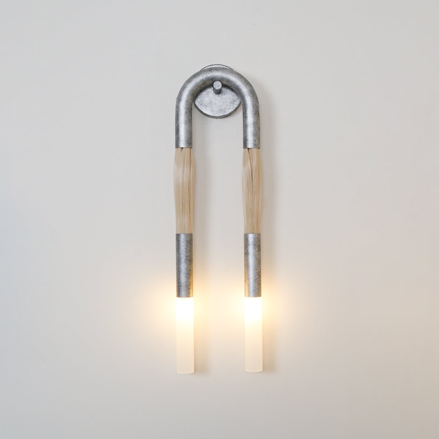 Lumen Horsehair Artistic Wall Sconce