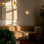 Lumen Skirt Shell Glass Wall Light