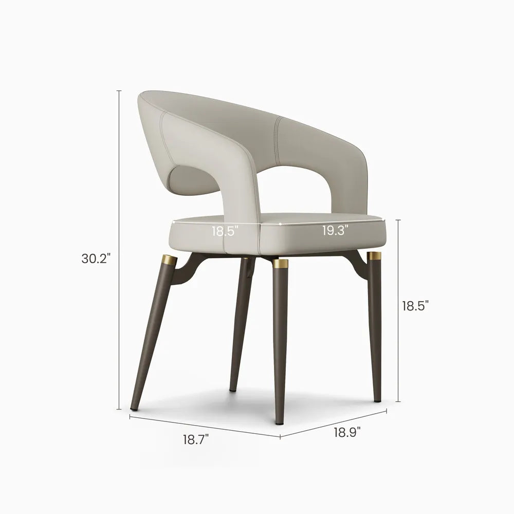 Atelier Faux Leather Dining Chair Set