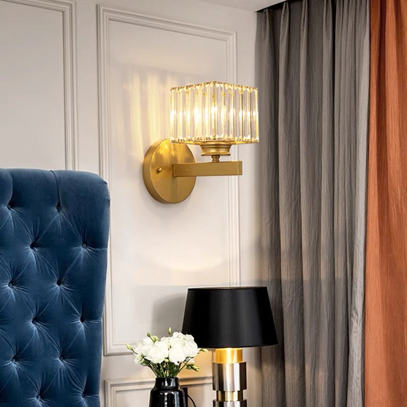 Lumen Crystal Hallway Wall Light