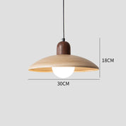 Lumen Wabi Sabi Walnut Pendant Light