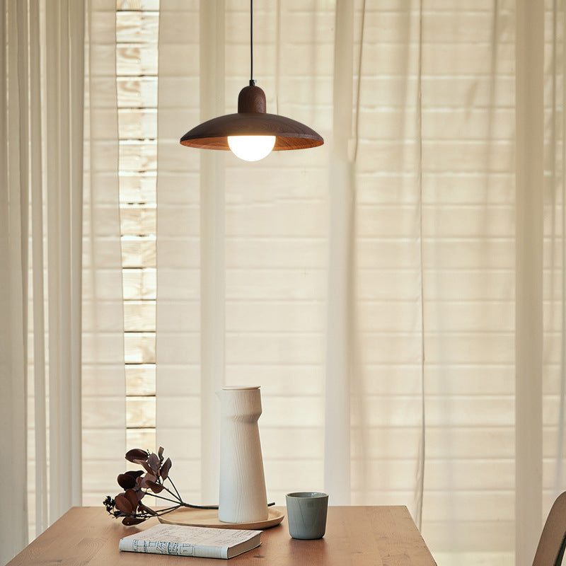 Lumen Wabi Sabi Walnut Pendant Light