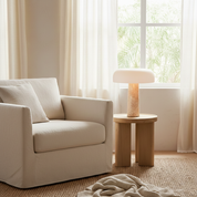 Lumen Kine Travertine Table Lamp