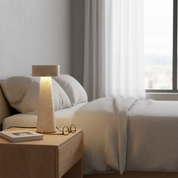 Lumen Kawa Travertine Table Lamp