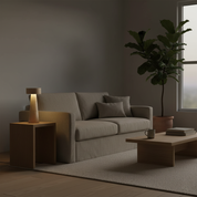 Lumen Kawa Travertine Table Lamp