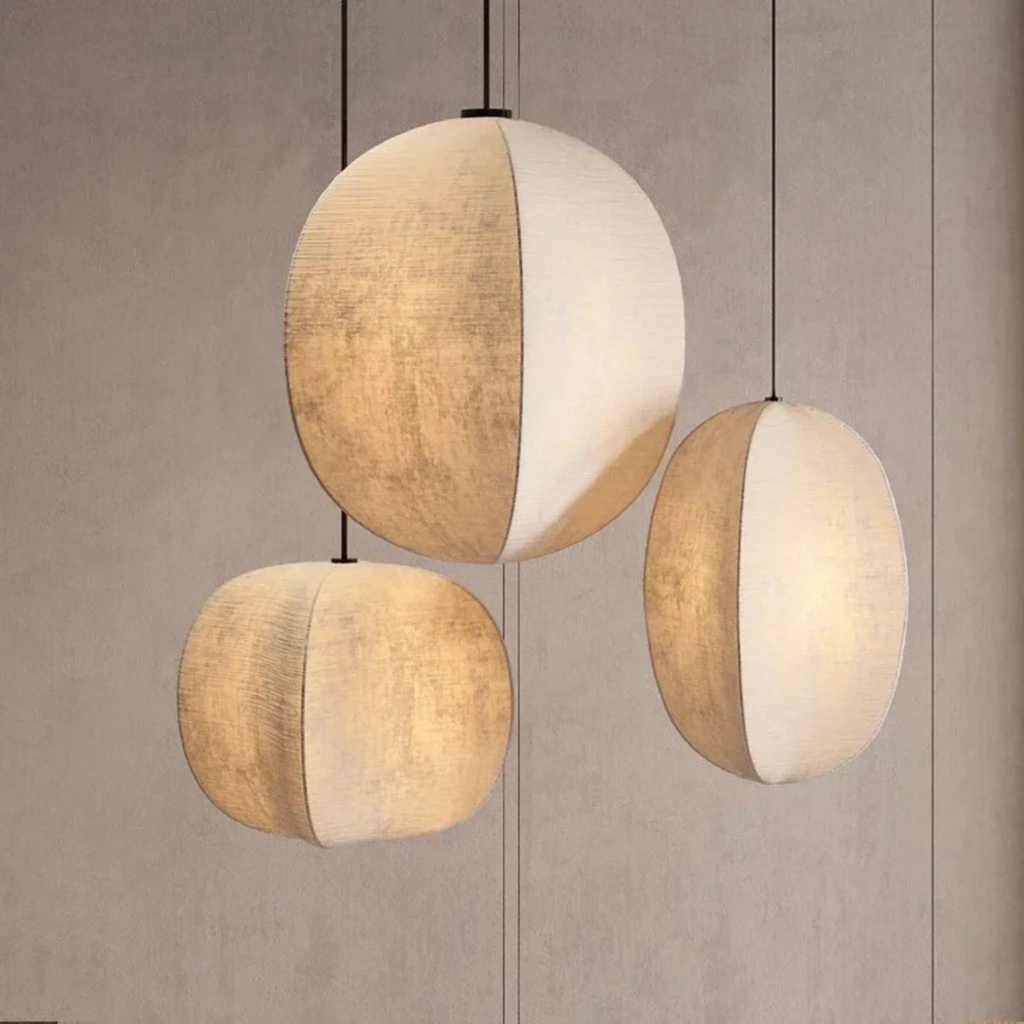Lumen Kumo Linen Pendant Light