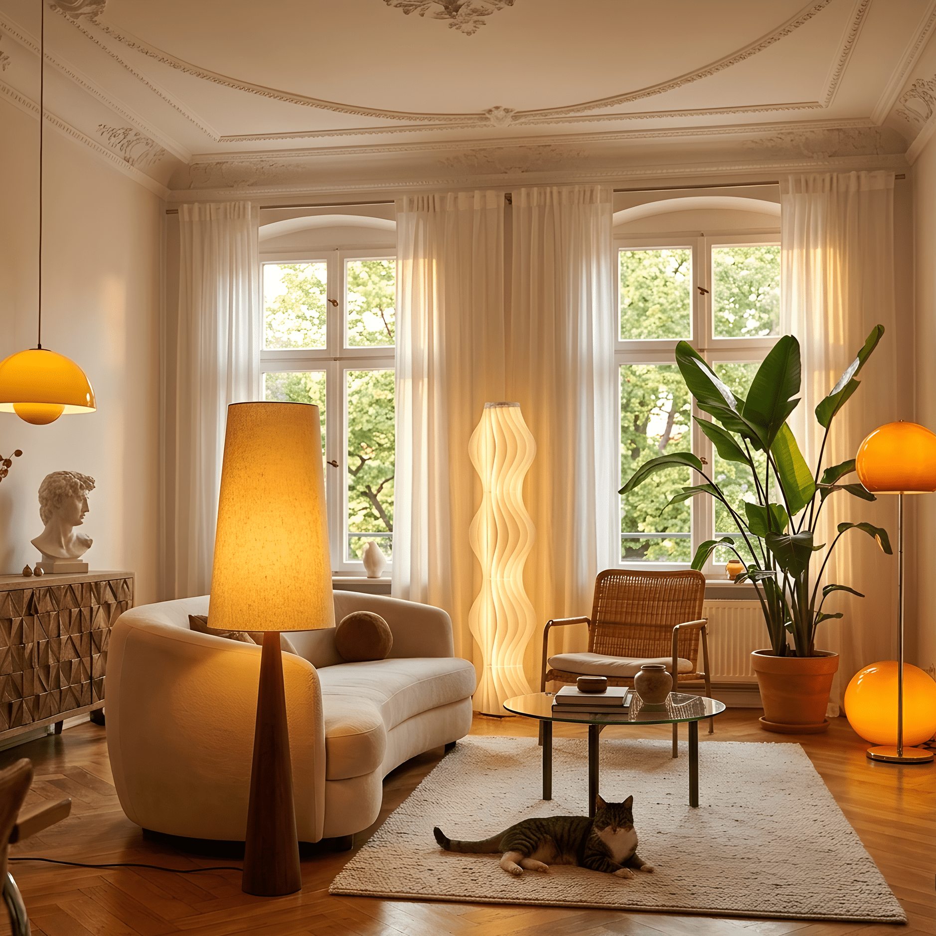 Lumen Kyomi Zen Floor Lamp