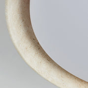 Lumen Wabisabi Travertine Round Ceiling Light