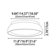 Lumen Wabisabi Travertine Round Ceiling Light