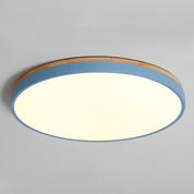 Lumen Nordic Wood Flush Ceiling Light