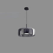 Lumen Smoked Glass Kitchen Pendant Light