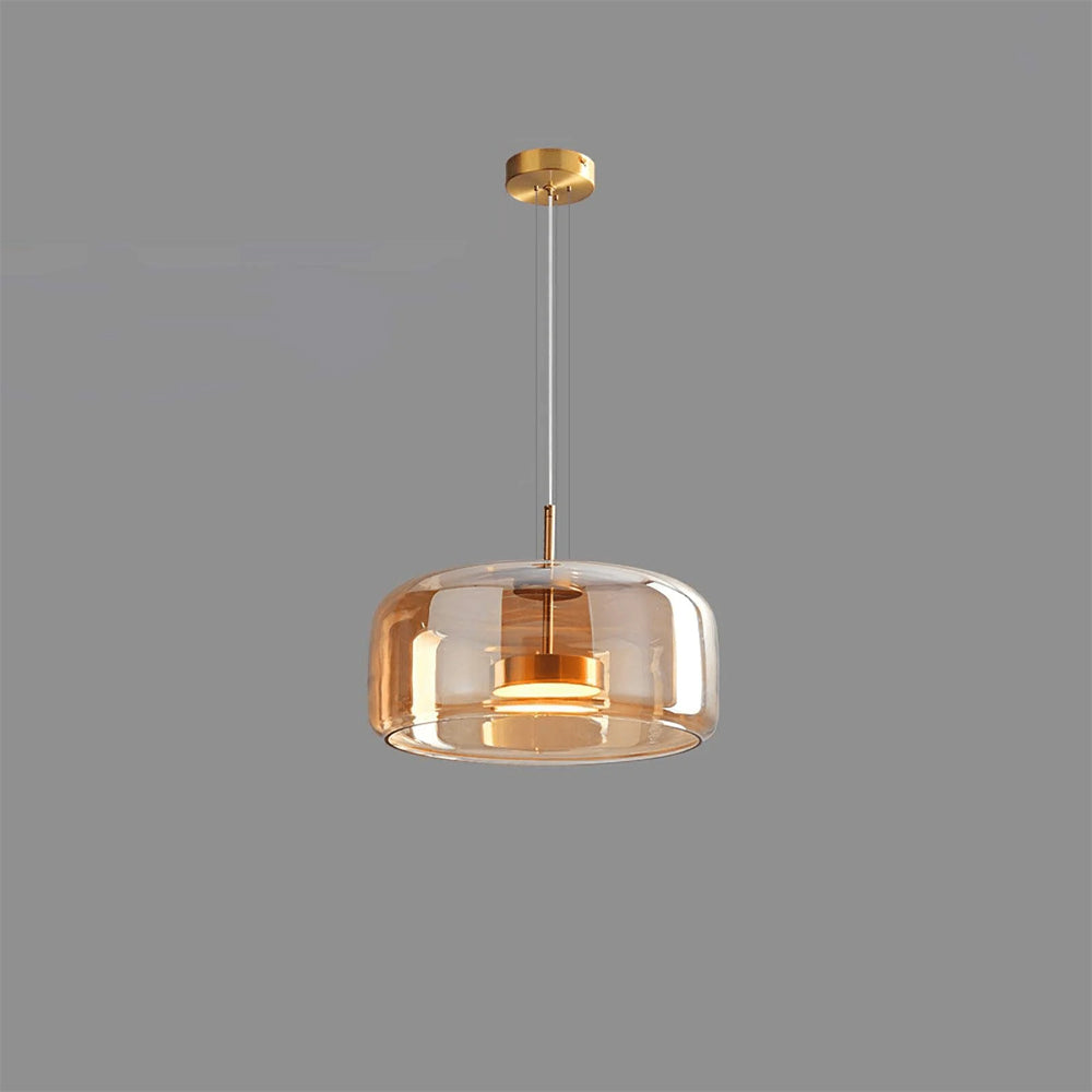 Lumen Smoked Glass Kitchen Pendant Light