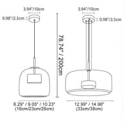 Lumen Smoked Glass Kitchen Pendant Light