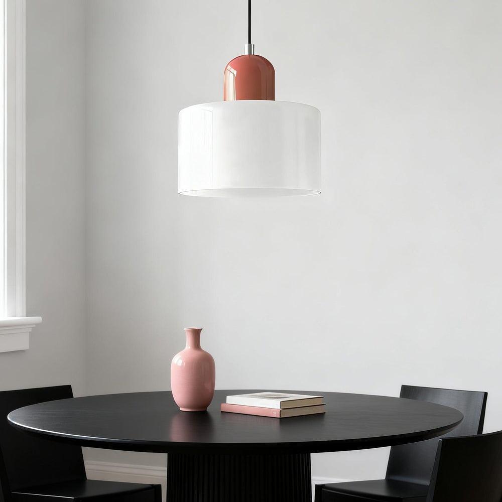 Lumen Bauhaus Round Glass Pendant Light
