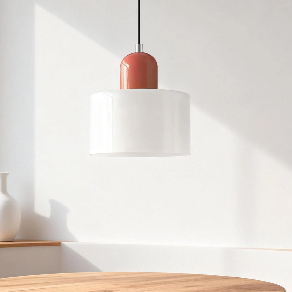 Lumen Bauhaus Round Glass Pendant Light