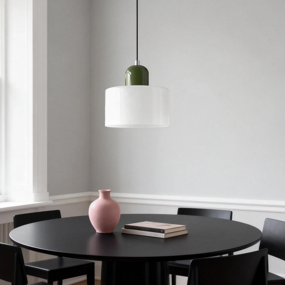 Lumen Bauhaus Round Glass Pendant Light