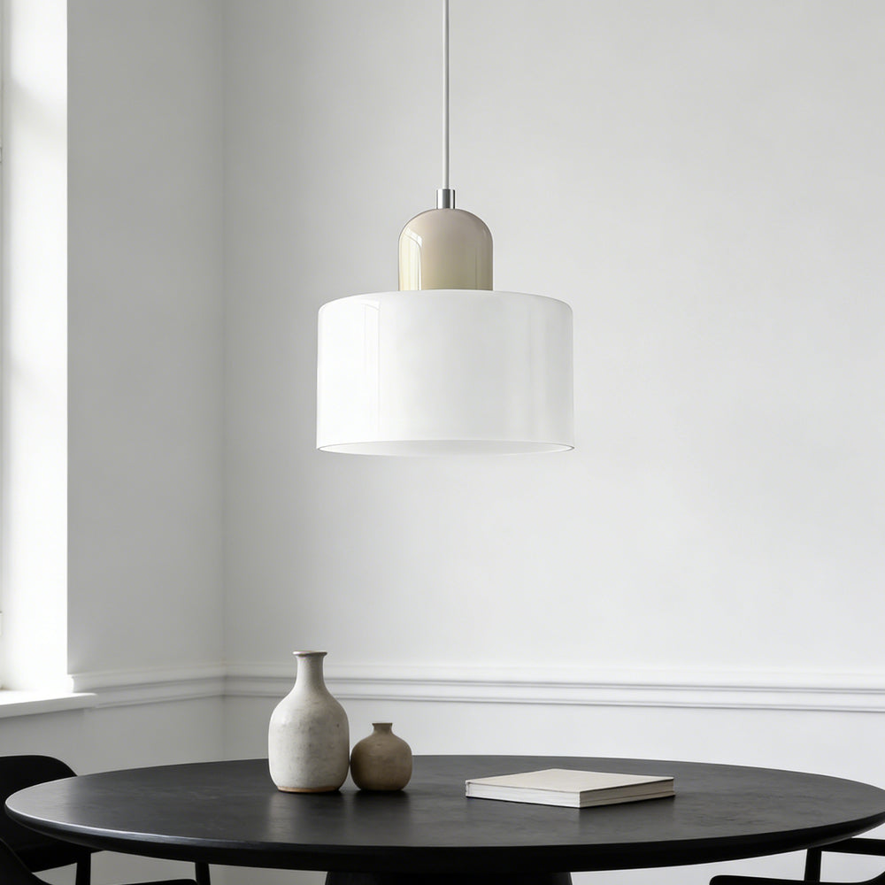 Lumen Bauhaus Round Glass Pendant Light