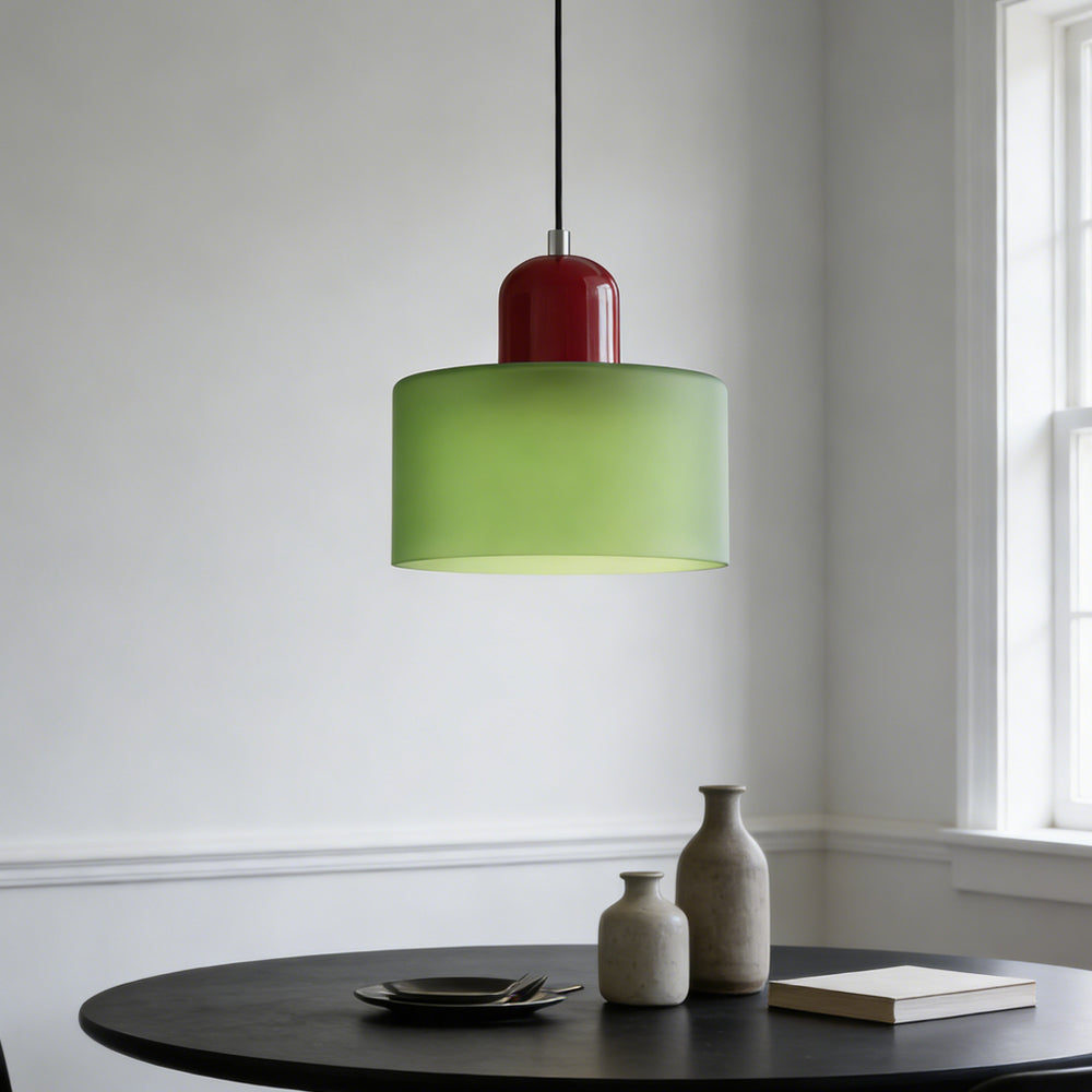 Lumen Bauhaus Round Glass Pendant Light