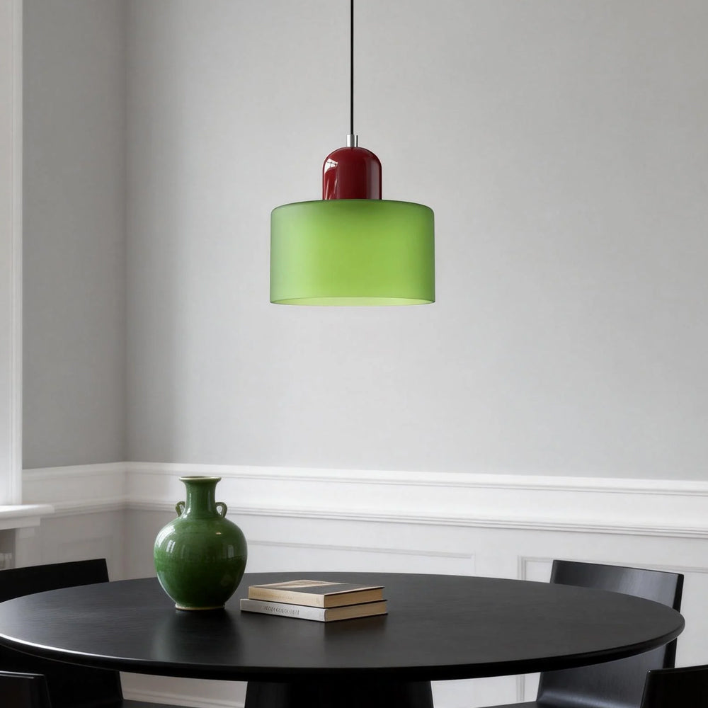 Lumen Bauhaus Round Glass Pendant Light