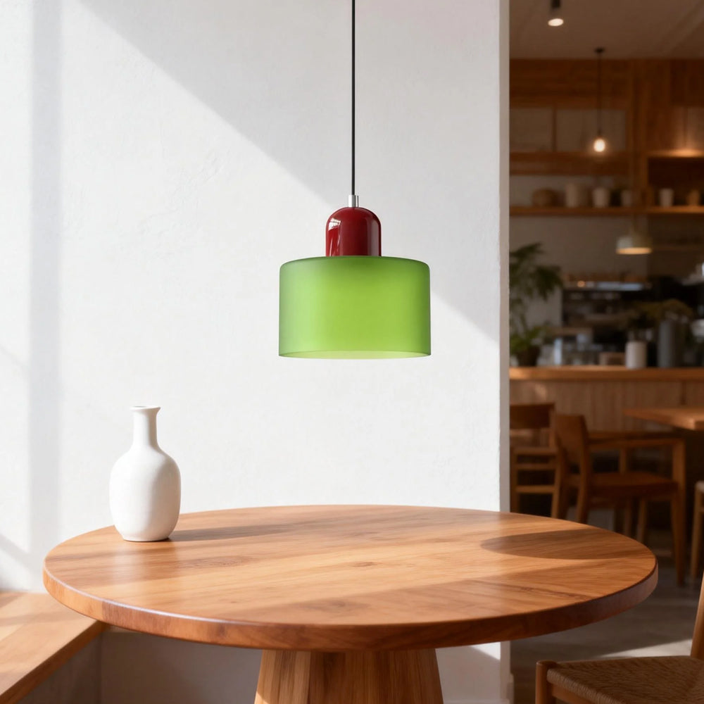 Lumen Bauhaus Round Glass Pendant Light
