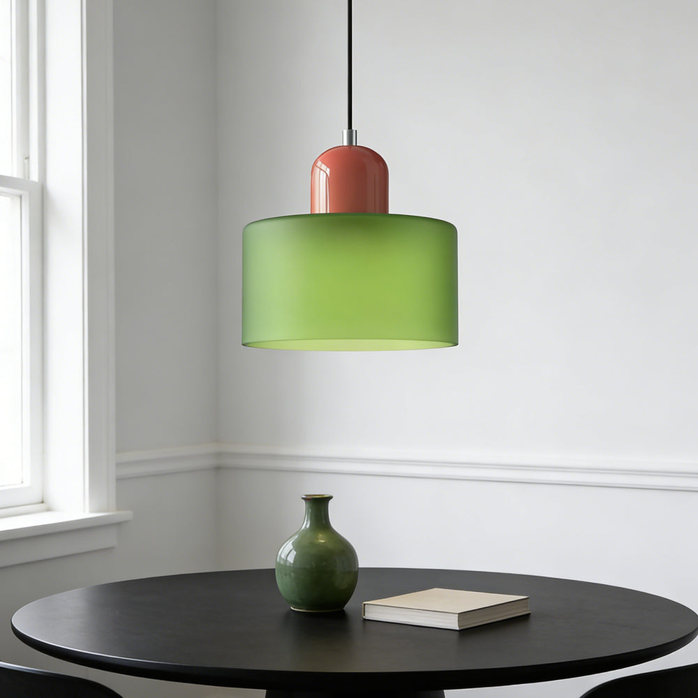 Lumen Bauhaus Round Glass Pendant Light