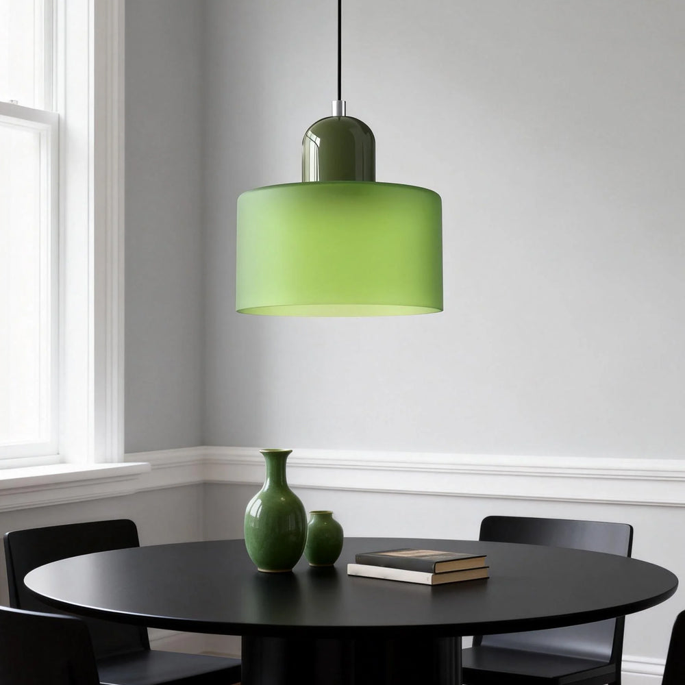Lumen Bauhaus Round Glass Pendant Light