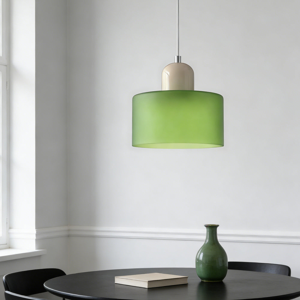 Lumen Bauhaus Round Glass Pendant Light