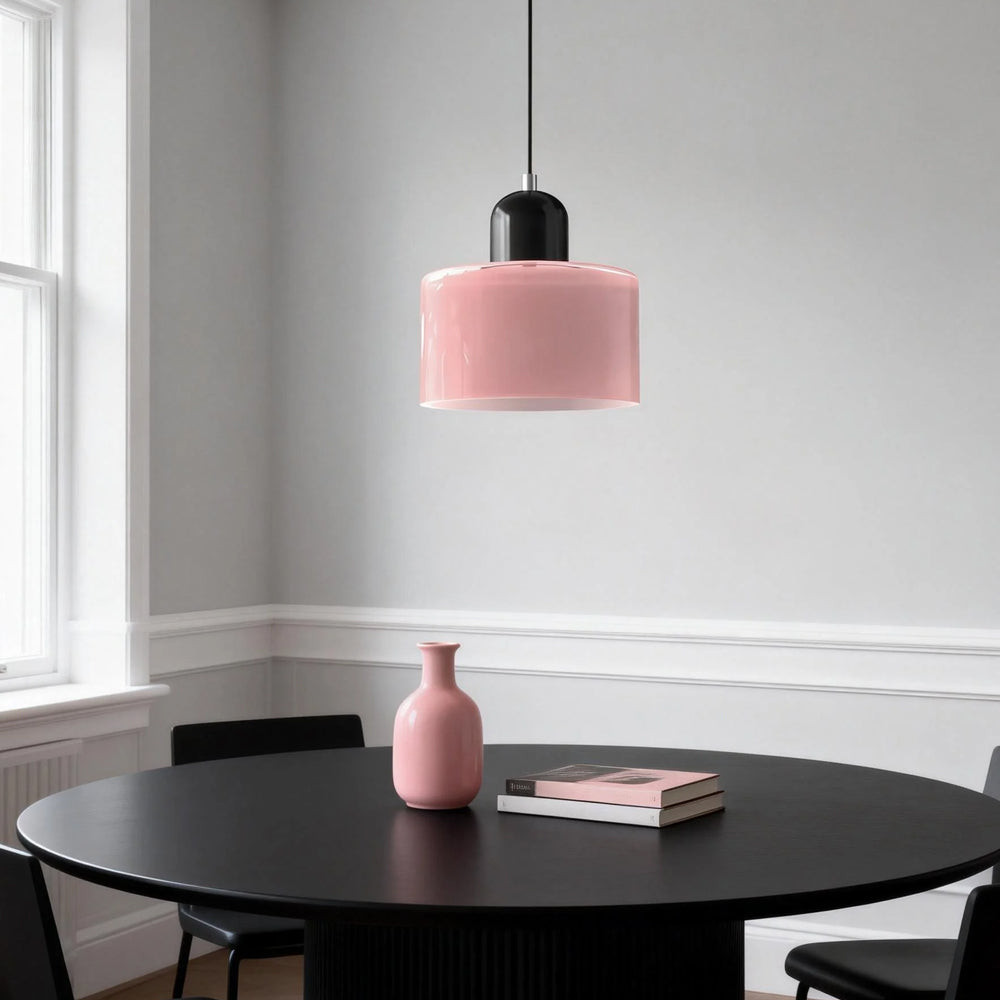 Lumen Bauhaus Round Glass Pendant Light