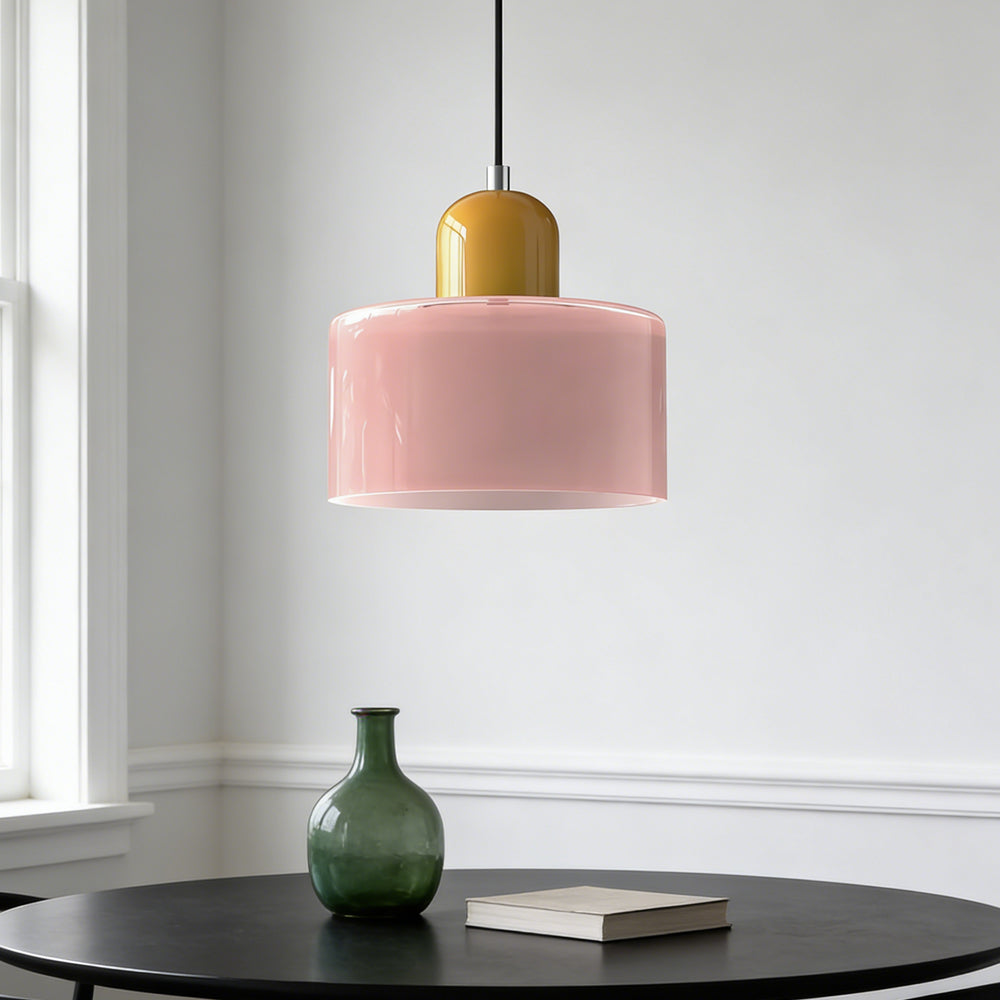 Lumen Bauhaus Round Glass Pendant Light