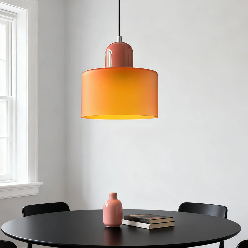 Lumen Bauhaus Round Glass Pendant Light