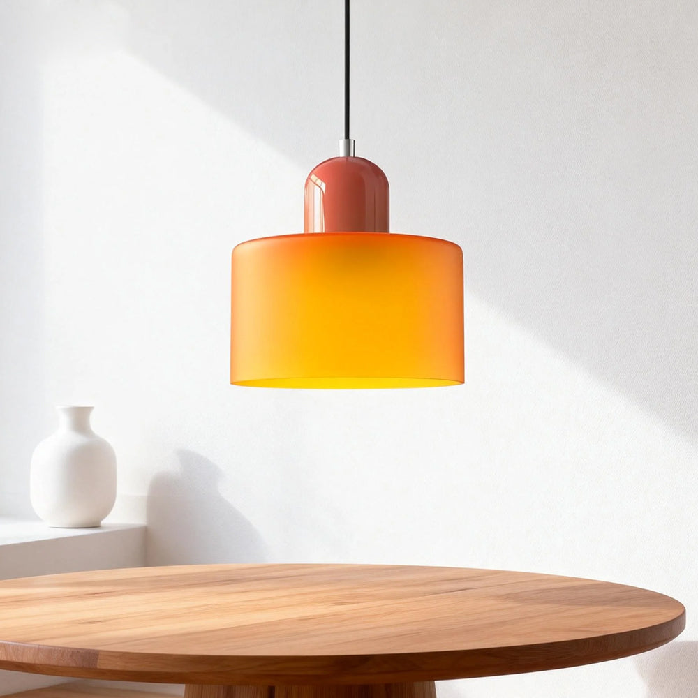 Lumen Bauhaus Round Glass Pendant Light