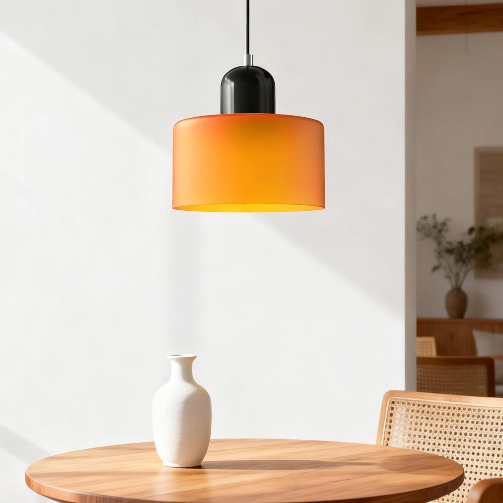 Lumen Bauhaus Round Glass Pendant Light