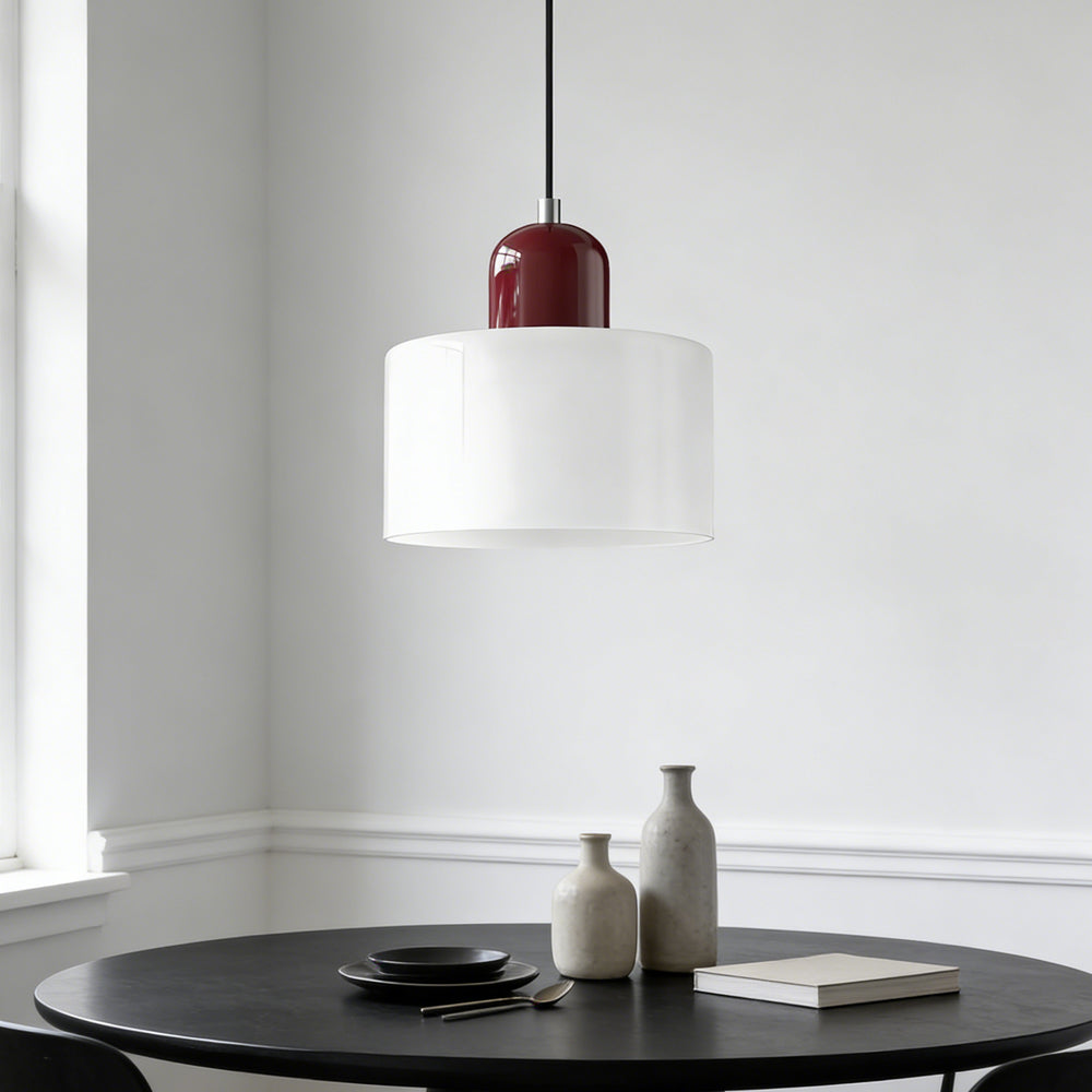 Lumen Bauhaus Round Glass Pendant Light