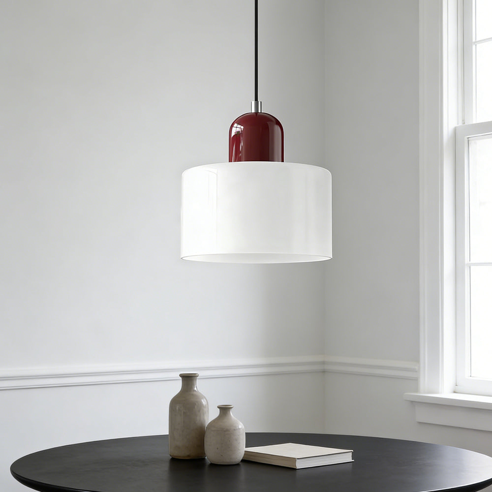 Lumen Bauhaus Round Glass Pendant Light