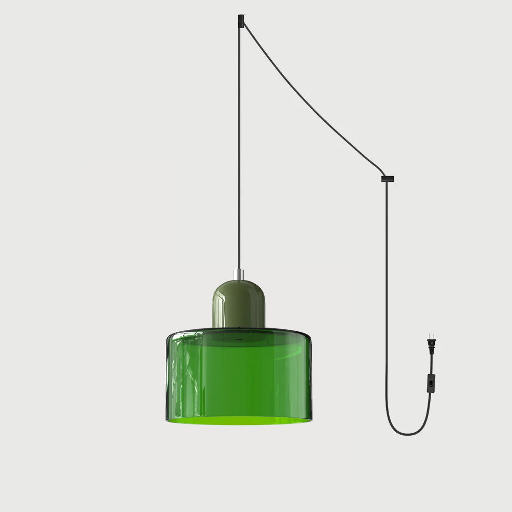 Lumen Bauhaus Round Glass Pendant Light