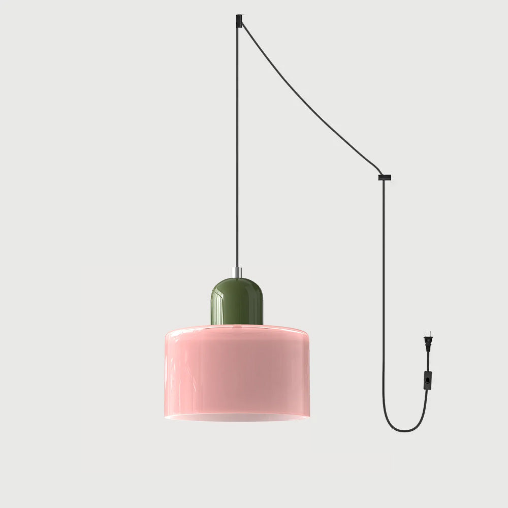 Lumen Bauhaus Round Glass Pendant Light