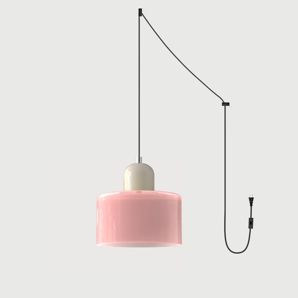 Lumen Bauhaus Round Glass Pendant Light