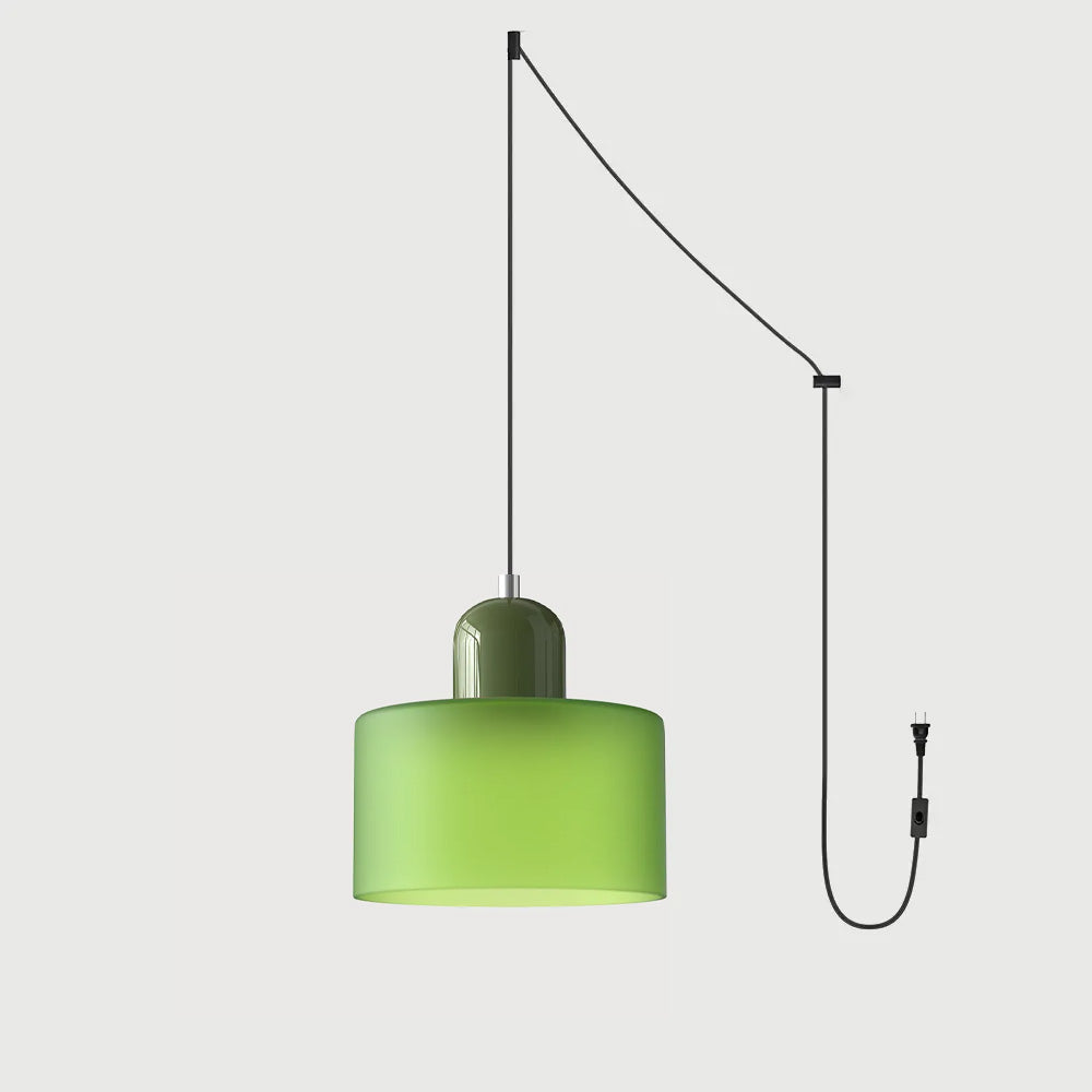 Lumen Bauhaus Round Glass Pendant Light